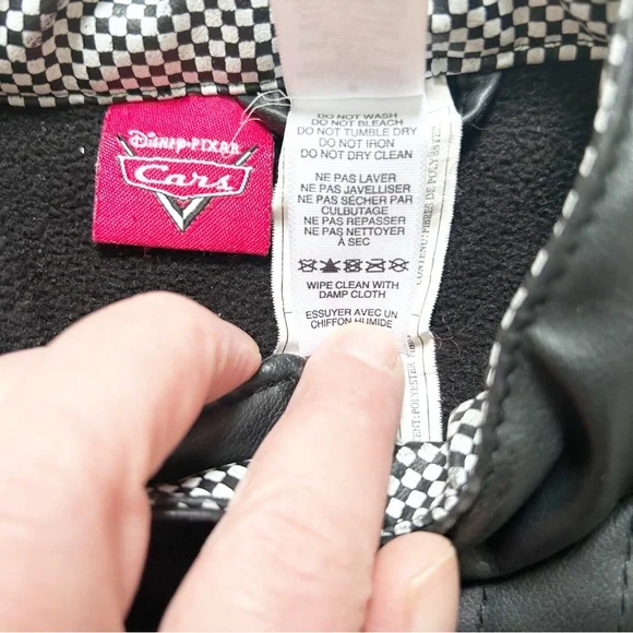 Disney Pixar Fake Leather Cars Racing Jacket for Kids Lightly Insulated - Picture 7 of 10